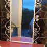 Retro hall table and mirror  and  2 chairs Image 6