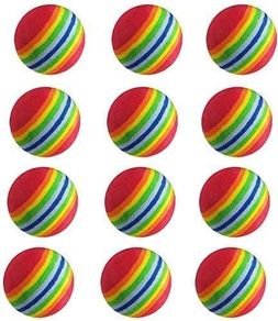 Practice Golf Balls Golf Practice Balls Golf Soft Ball Foam12PCS (red)
