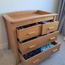 Oak changing unit with drawers Image 5