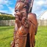 Large Chinese Antique Wooden Sculpture Image 9