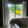 Full length herringbone double pleated curtains Image 3
