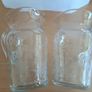 Vintage etched glass jugs Image 6