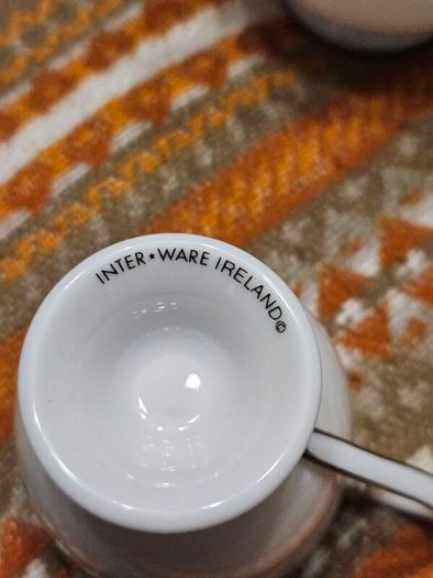Fine china. Handcrafted Ireland. Coffee cups, Milk & Sugar