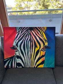 Zebra painting