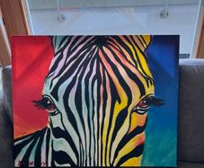 Zebra painting