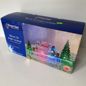 Colour Changing LED Train Scene | 16 cm, Battery Powered
