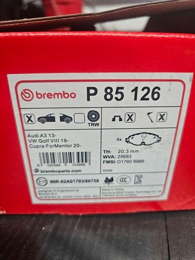 MK8 VW Golf brake pads
