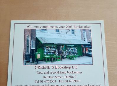 Greene's Bookshop 2005 card