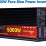 New  Pure Sine Wave Inverter DC 12v 24v AC 220v Power 5000W Car Inverter Converte With LED Display Image 3