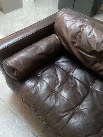 Brown Leather Sofa