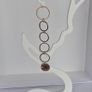 Elegant Gold Starburst Disc & Link Earrings Image 9