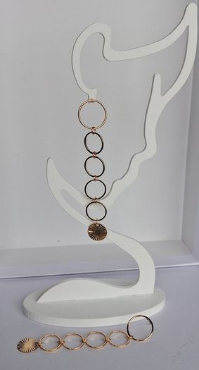 Elegant Gold Starburst Disc & Link Earrings