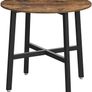 Dining Table, Small Round Kitchen Table for Living Room, Office, 80 x 75 cm (diameter x height), Industrial Design Image 3