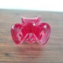 Mid Century Murano Red Art Glass Bowl Image 4