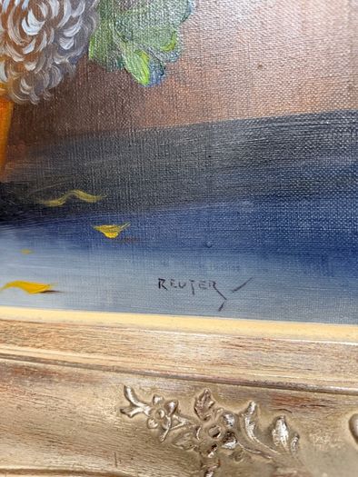 20th Century Belgian School Still Life Oil Painting