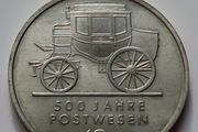 DDR East Germany 1990 5 Mark 500 Years Mail Services