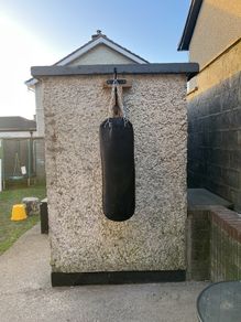boxing bag with bracket