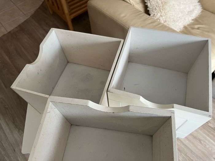 White Storage Unit Drawers