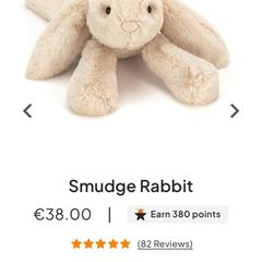 New JELLYCAT Smudge Rabbit