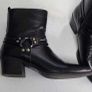 Black Biker Boots Sz 40 ( Fit 7 - 7.5UK) Image 3