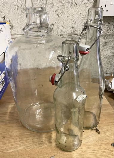Home Brewing Demijohns and Bottles