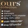 Champagne and Grey Imogen Pencil Pleat Fleur de Lis Inspired Fully Lined Curtains by Colours Image 5