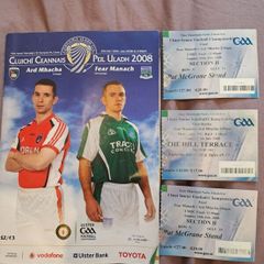 2008 Ulster Football Final Programme & 3 tickets
