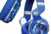 BLUEDIO Wireless Bluetooth 4.1 Headphones with Mic Blue
