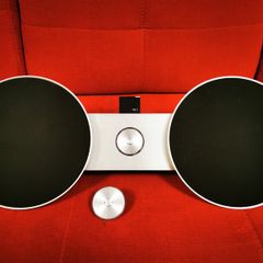 Bang & Olufsen BeoSound 8 premium Speaker System with Original Remote and Bluetooth adapter.