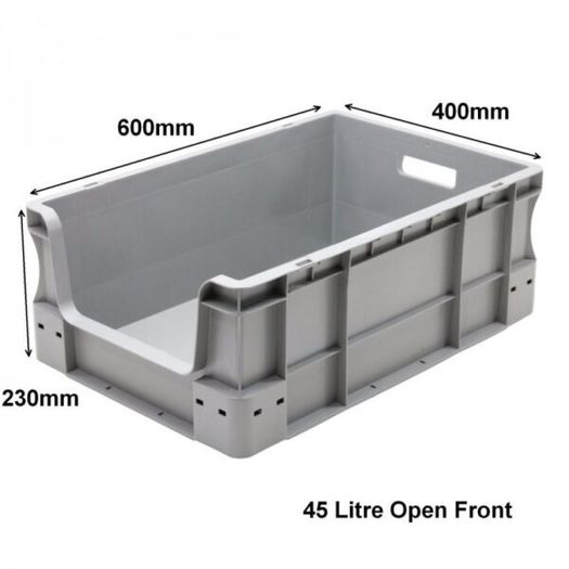 Open Front 45Litre Heavy Duty Storage box