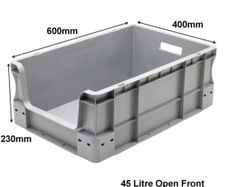Open Front 45Litre Heavy Duty Storage box