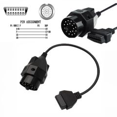 Car OBD Extension Cable OBD II Adapter for BMW 20 pin to OBD2 16 PIN Female Connector e36 e39 X5 Z3 for BMW 20pin to 16pin