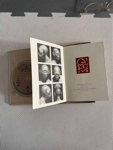 Gollum 'Creating Gollum ' lord of the rings dvd an book