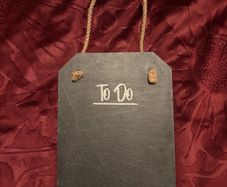 natural slate hanging notice chalkboard