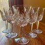 Five Waterford Crystal Lismore Wine Glasses, 1960s. Image 2