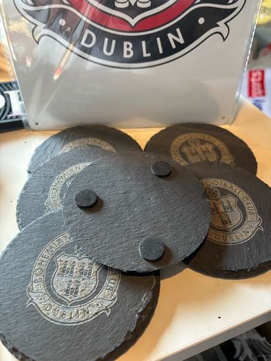 Bohs fc black slate coasters