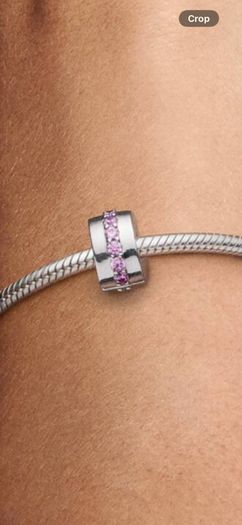 Pandora Pink Sparkling Row Clip Charm