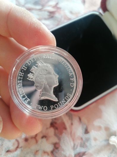 1996 UK Silver Proof 2 Pounds Coin
