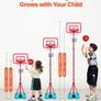 Kids Adjustable Basketball Hoop  Indoor & Outdoor Play Set with 3 Balls Image 2