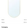 Large oval mirror Image 6