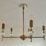 Two brass chandeliers Image 4