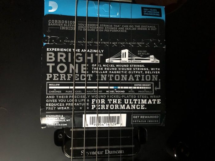 Electric Guitar Strings D'Addario EXL120 9-42
