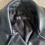 Zara leather jacket Image 3