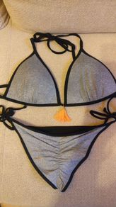 Ruched Bum grey Bikini, as good as new