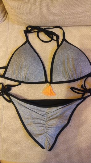 Ruched Bum grey Bikini, as good as new