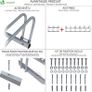 5 Bike Stand Floor or Wall mounted bike rack for garage Bicycle Parking rack Cycle Storage Locking Stand Image 4