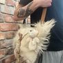 1 Look-y Charms Cyclops Plushie Bear Doll Eyeball Mischief Stuffed Animal Emo Monster Keyring Keychain Bag charm with a Crystal Heart Image 3