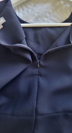 Phase Eight Navy Azul Embellished Neck Line Sz 14UK
