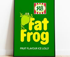 Fat Frog - A4 Poster (A3, A2, A1 Also Available)