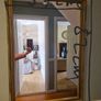 large glass gold mirror Image 3